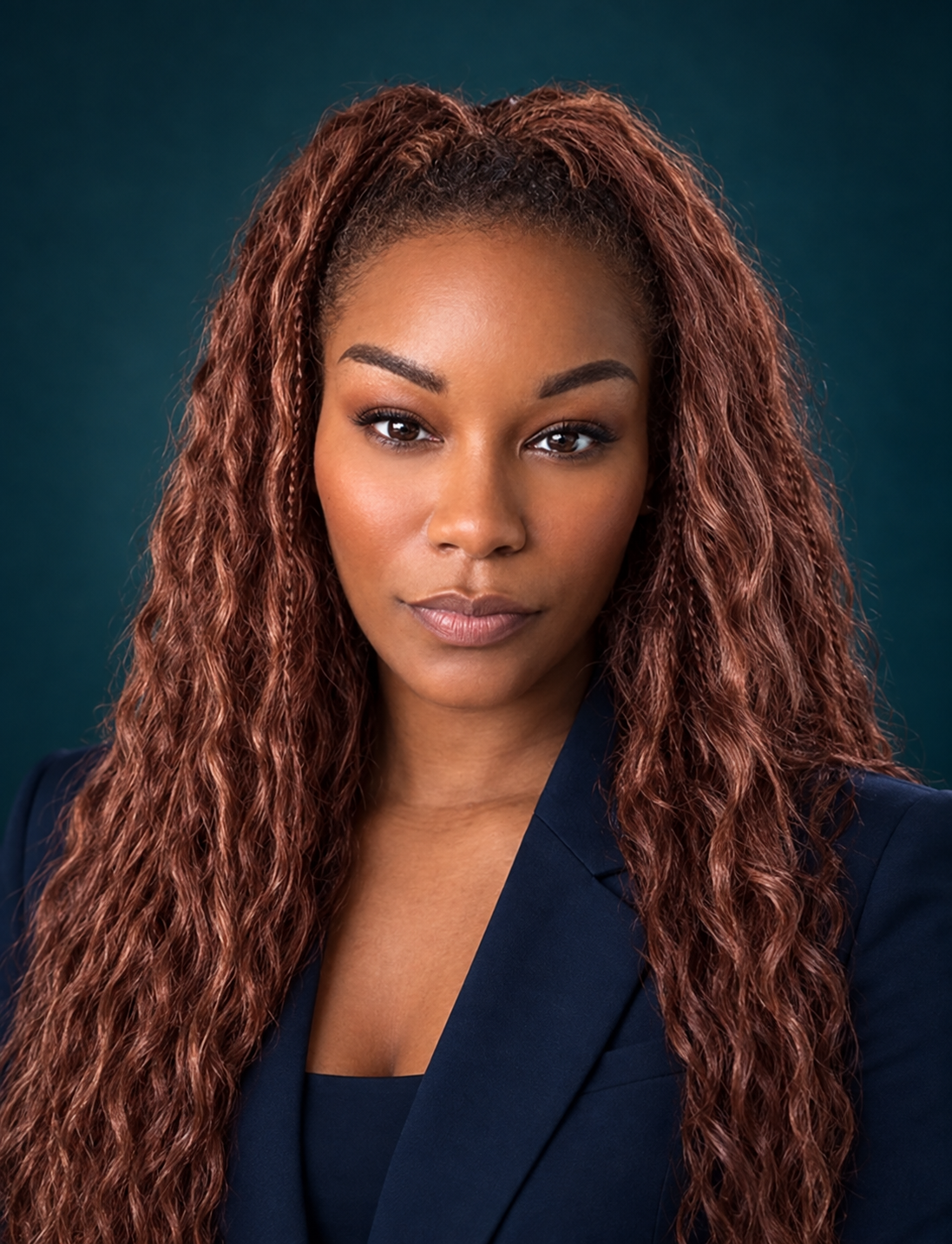 Confident Black woman in professional attire